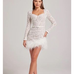 Nadine merabi Carly white dress